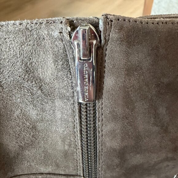 Vince Camuto Lace-up Grey Suede Boots - Size 9 - Picture 7 of 8